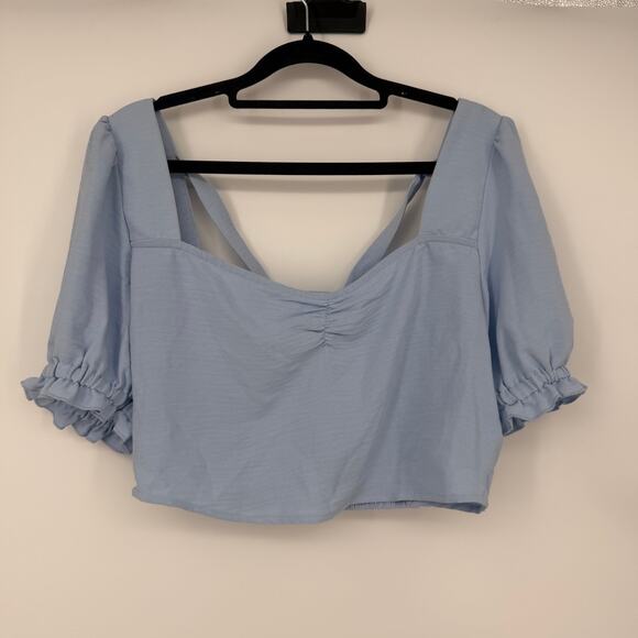 And Now This Tie Back Crop Top Size Medium - Picture 2 of 6